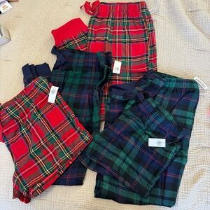 Old Navy Plaid Pajama Bottom Lot